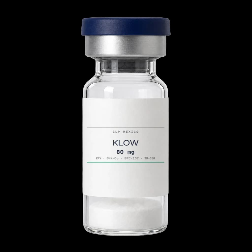 GHK-Cu + BPC-157 + TB-500 + KPV (KLOW) 80 mg, vial de 80 mg