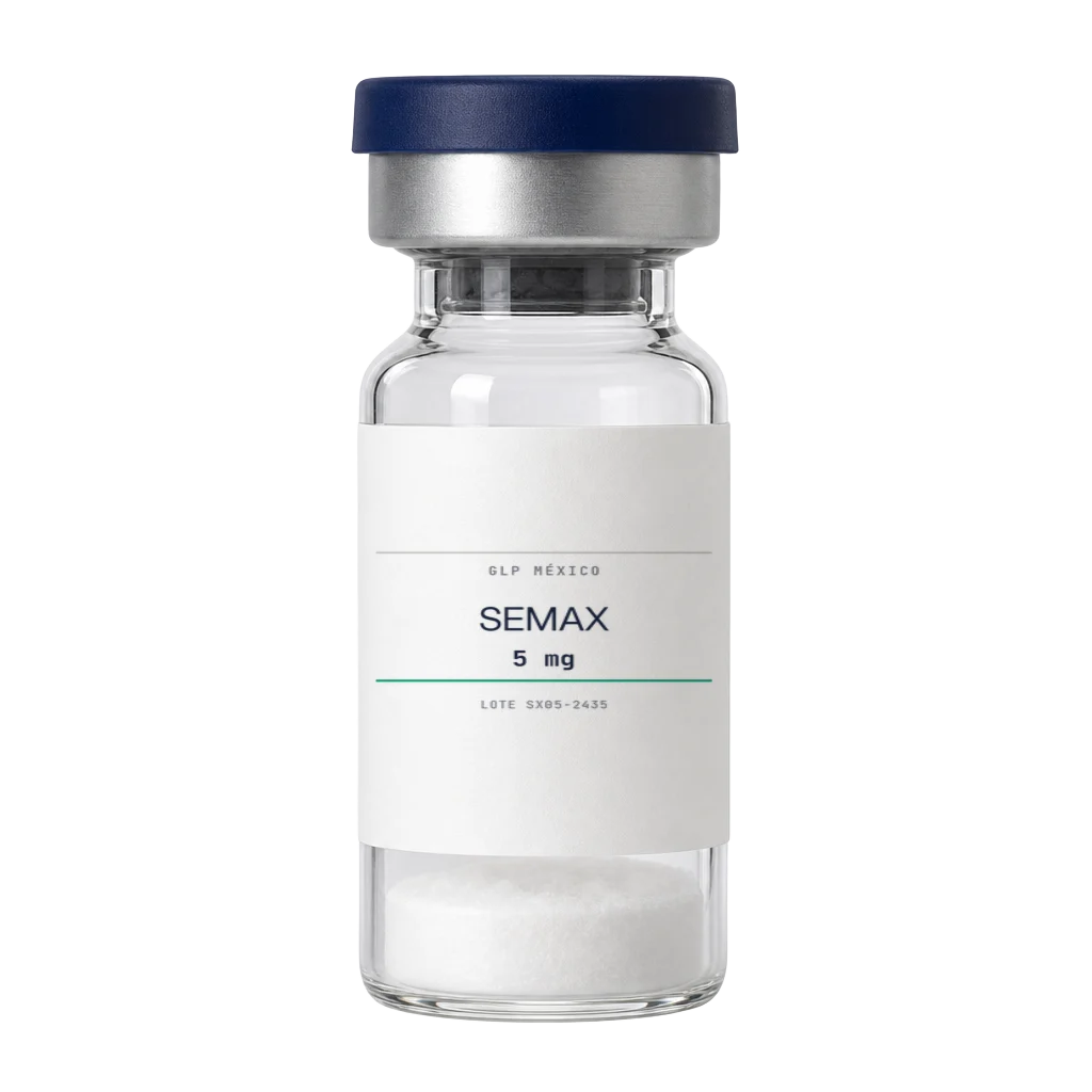 Vial de Semax 5 mg liofilizado para investigación